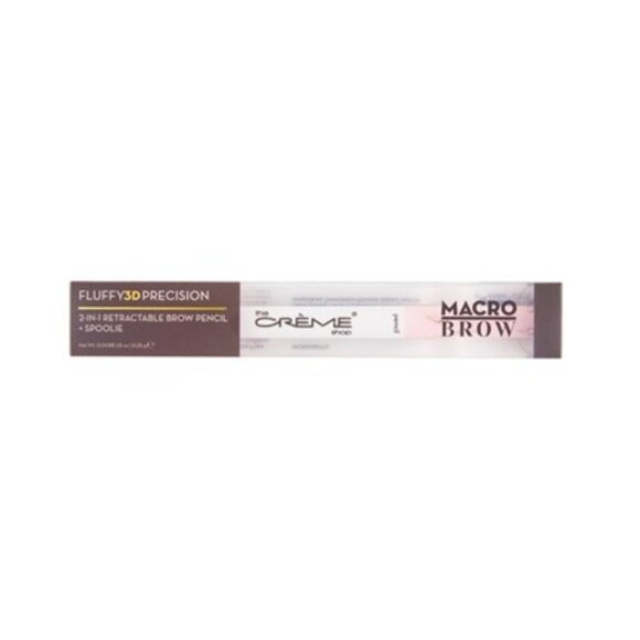 THE CRÈME SHOP Macro Brow Ebony Eyebrow Pencil and Spoolie NIB - Picture 1 of 3